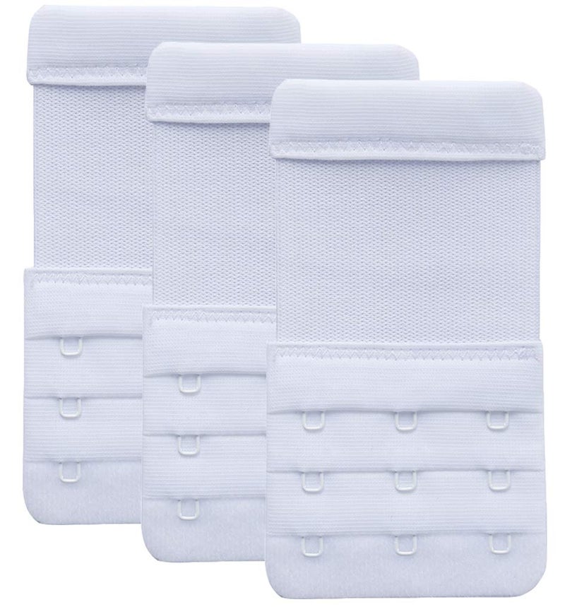 YARBAR Bra Extender 3 Hook Women Bra Strap Extenders Pack of 3 Soft Comfortable - Image 1